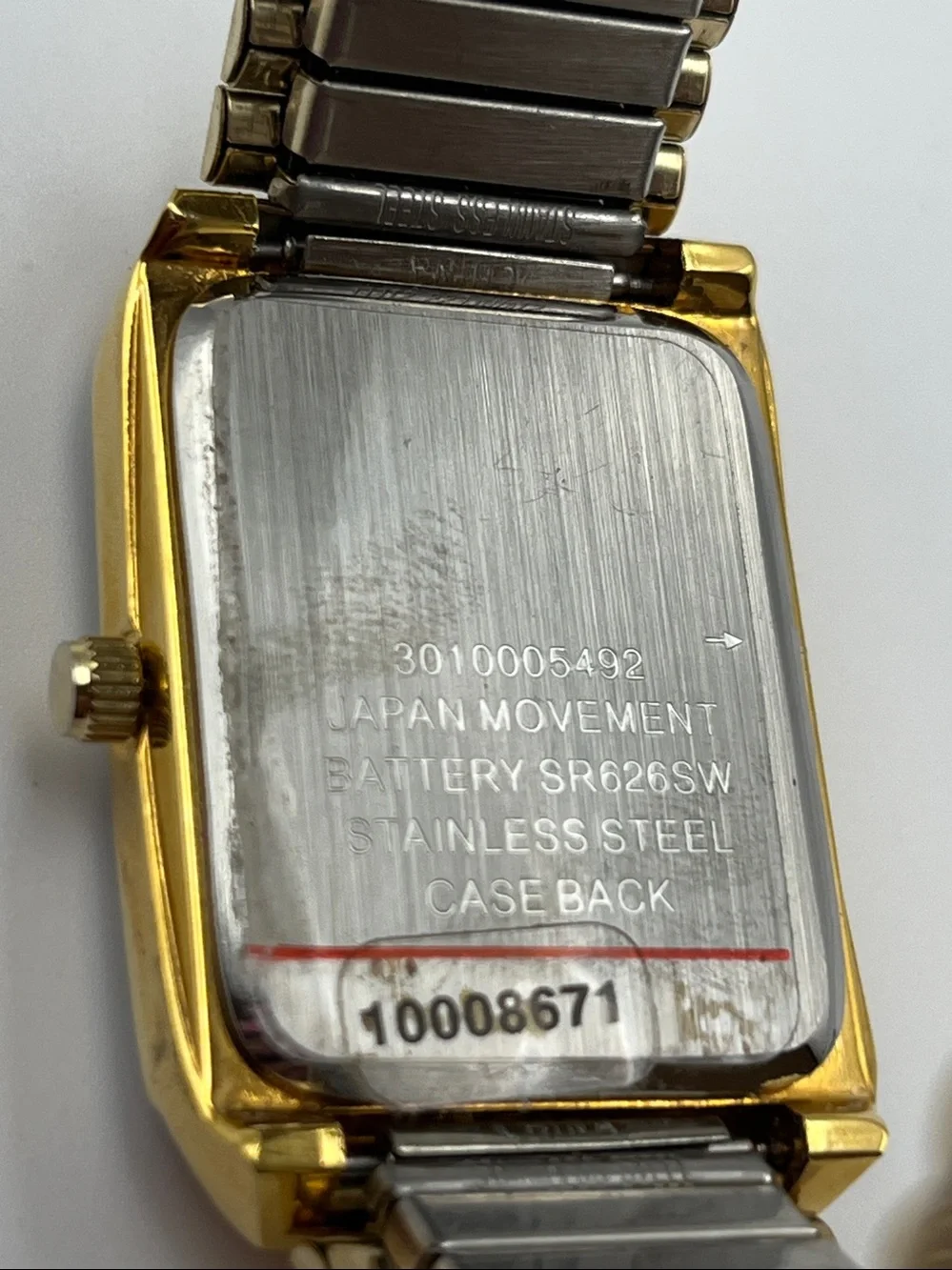 Gold & Silver Two-Tone Men's Analog Watch with Black Dial